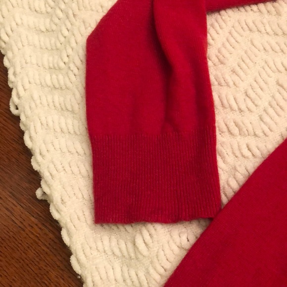 Red cashmere blend sweater - Picture 3 of 3